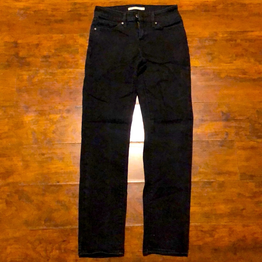 LEVI’S 712 SLIM BLACK JEANS
